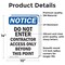 Signmission Do Not Enter Contractor Access OSHA Notice Sign, Vinyl Decal, 10in W x 14in L, 2PK OS-2PACK-NS-D-1014-V-11177 - alternate 3
